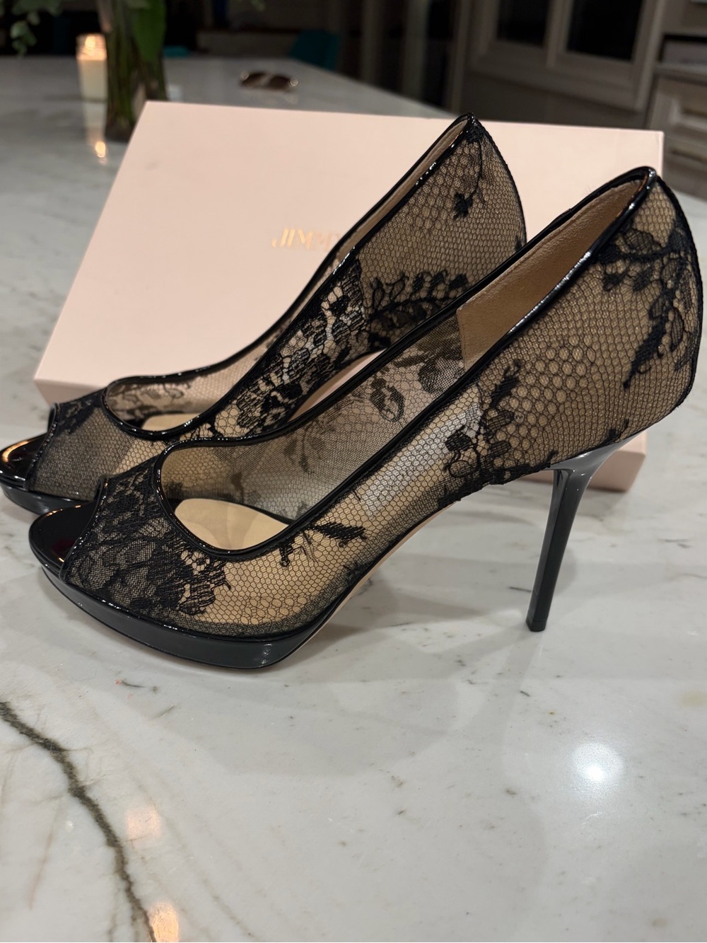 Jimmy Choo lace pumps- 6.5 NEW - Picture 7 of 16